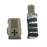 Warrior Laser Cut Small Horizontal Individual First Aid Kit - Ranger Green